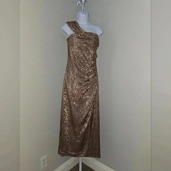 Jonathan Simkhai Zay sequin one shoulder dress NWT SZ 12 Formal - Picture 5 of 13